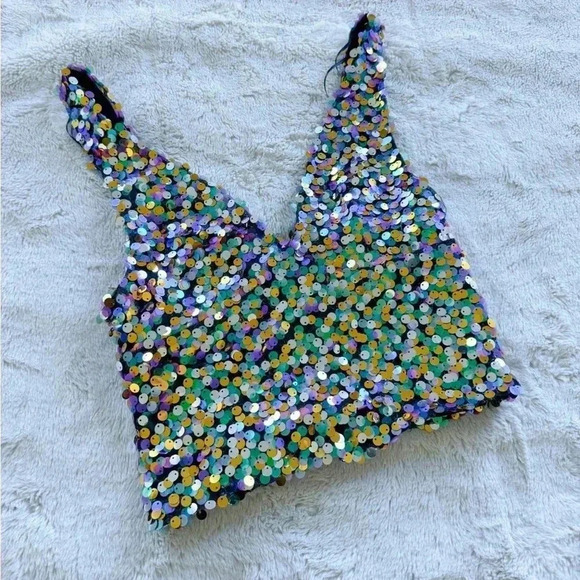 Zara Sequin Party Cocktail Tank size XS - Picture 1 of 3